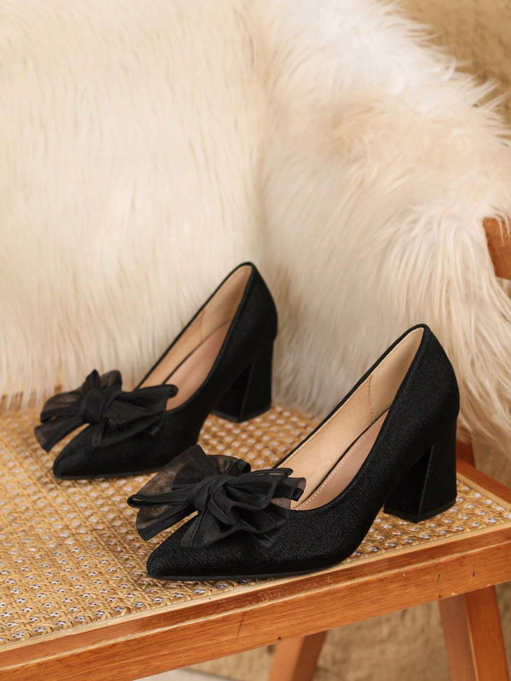 Pantofi cu toc SHEIN, negru