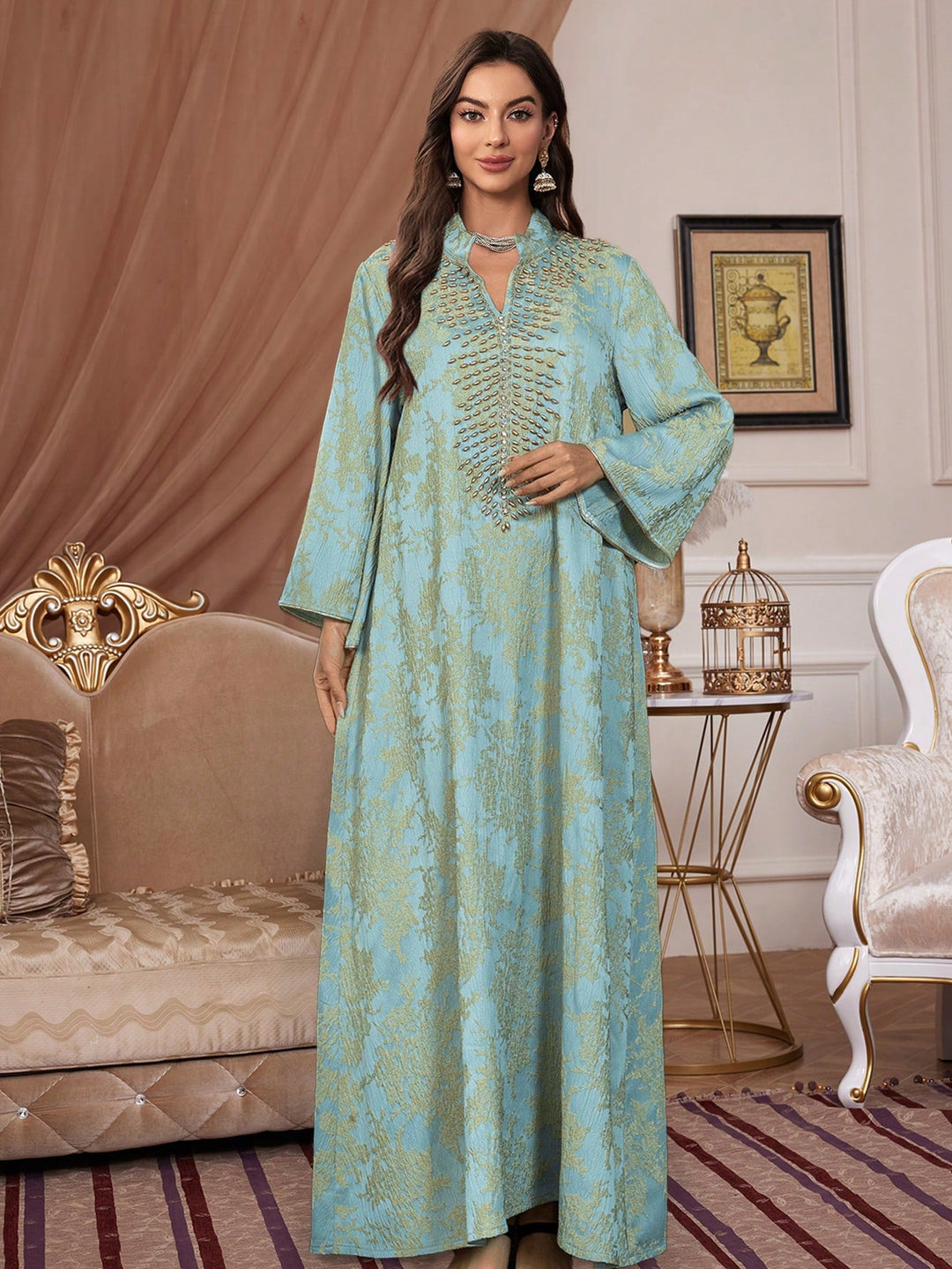 Rochie maxi SHEIN, mix culori