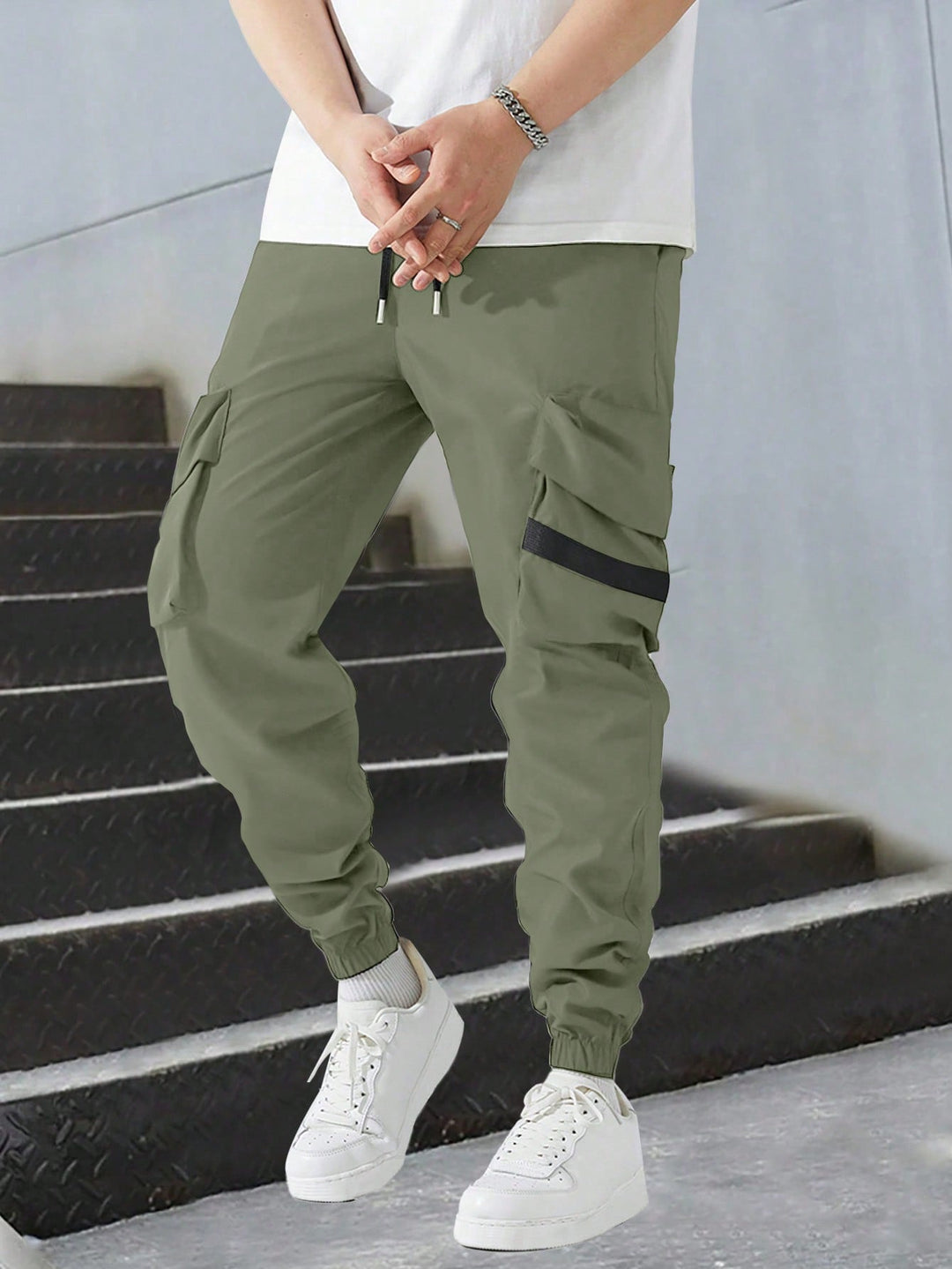 Pantalon SHEIN, verde