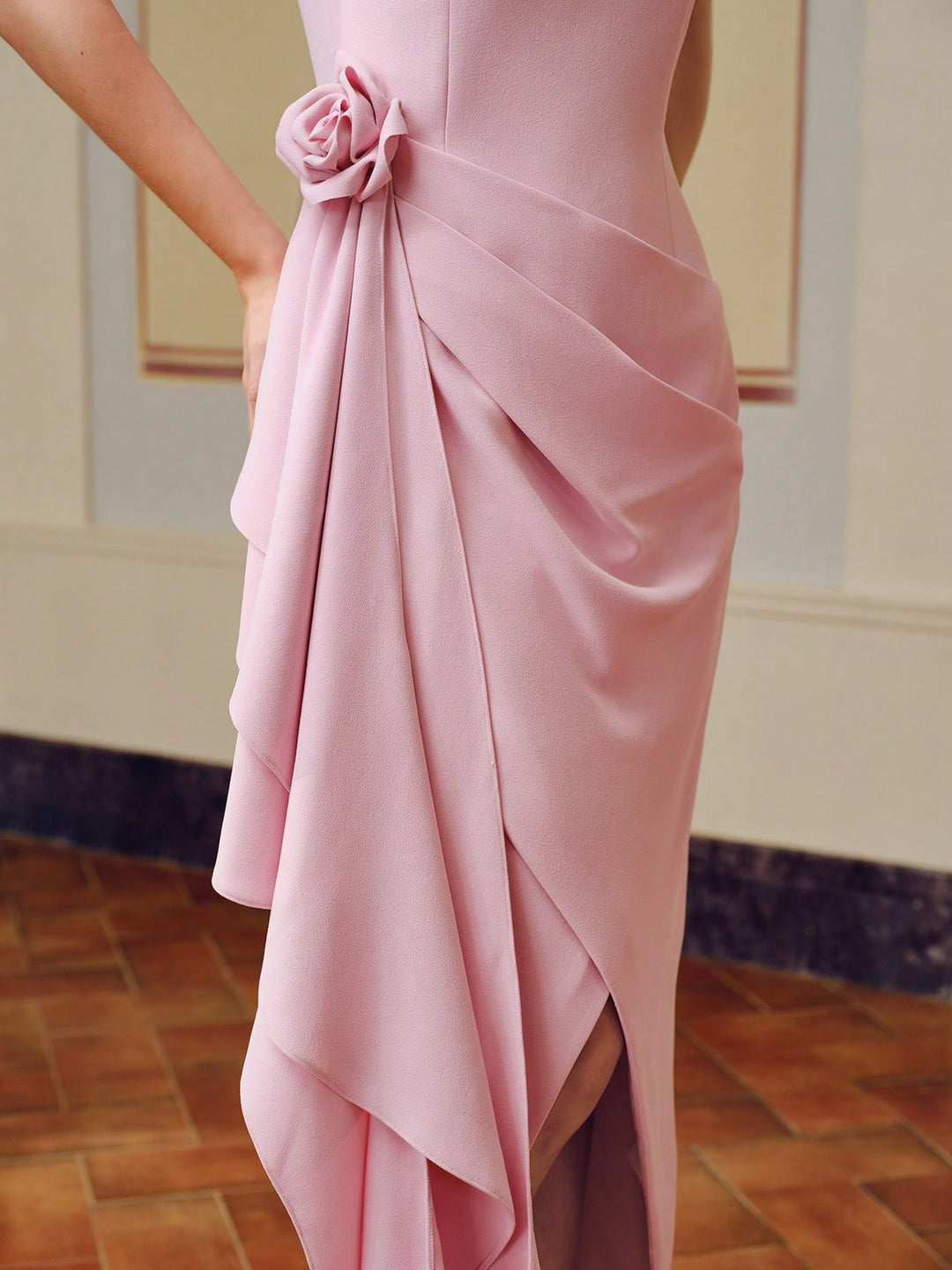 Rochie midi SHEIN, roz