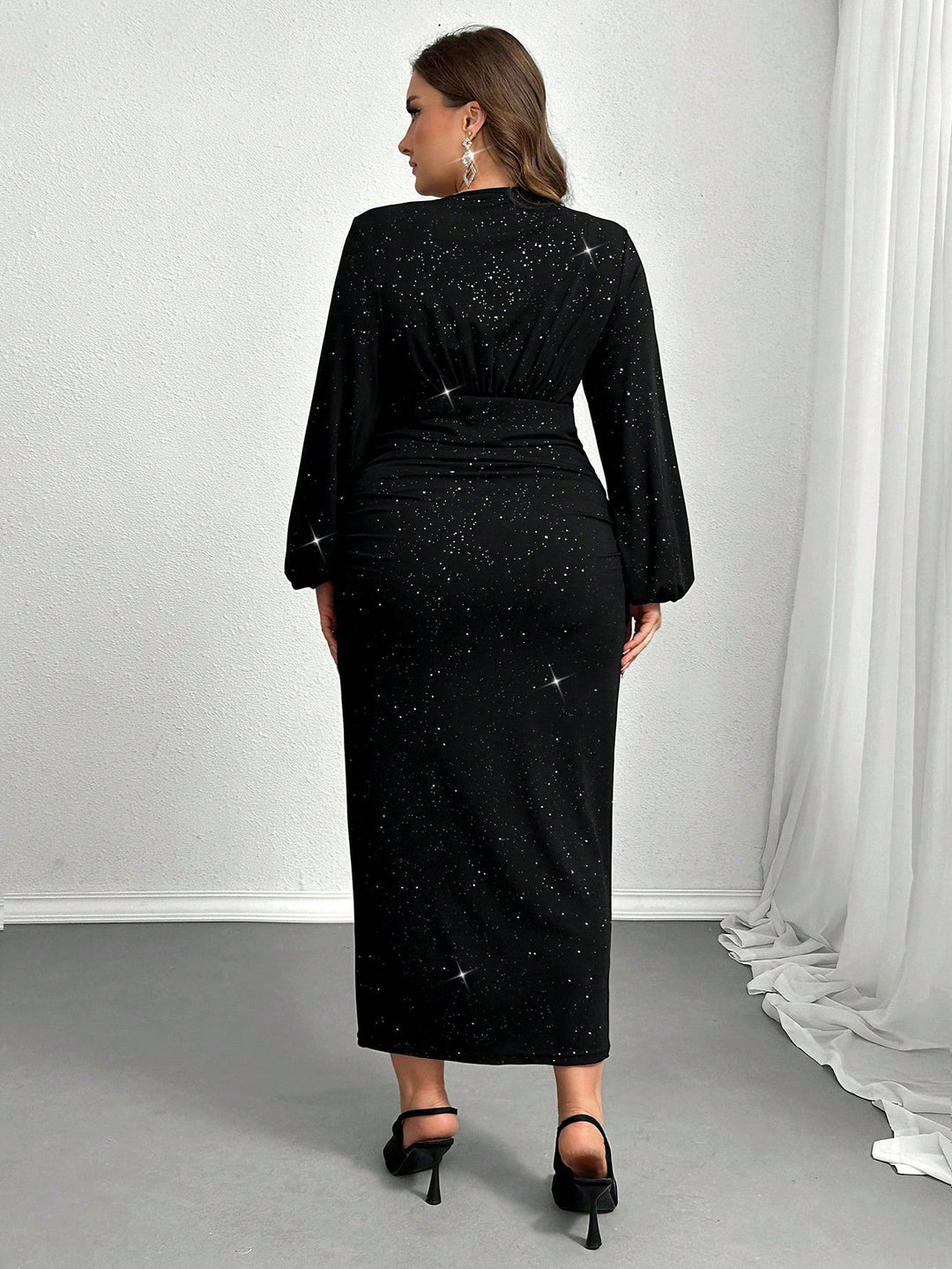 Rochie maxi SHEIN, negru
