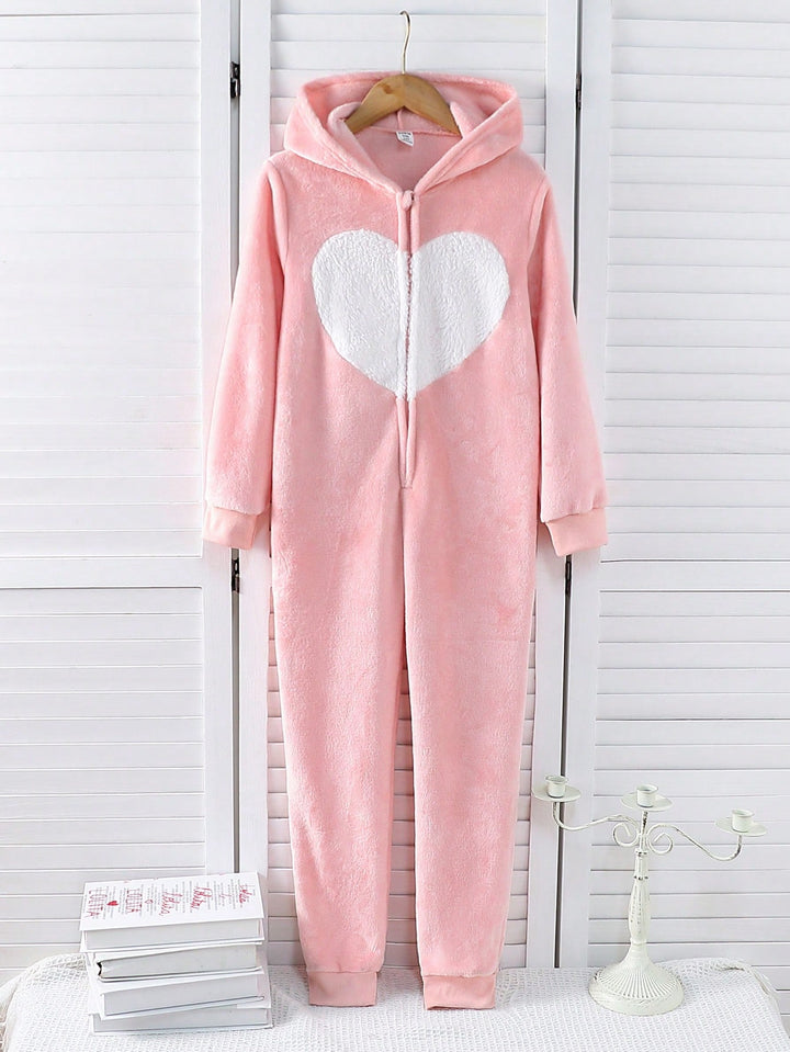 Salopetă de pijama SHEIN, roz