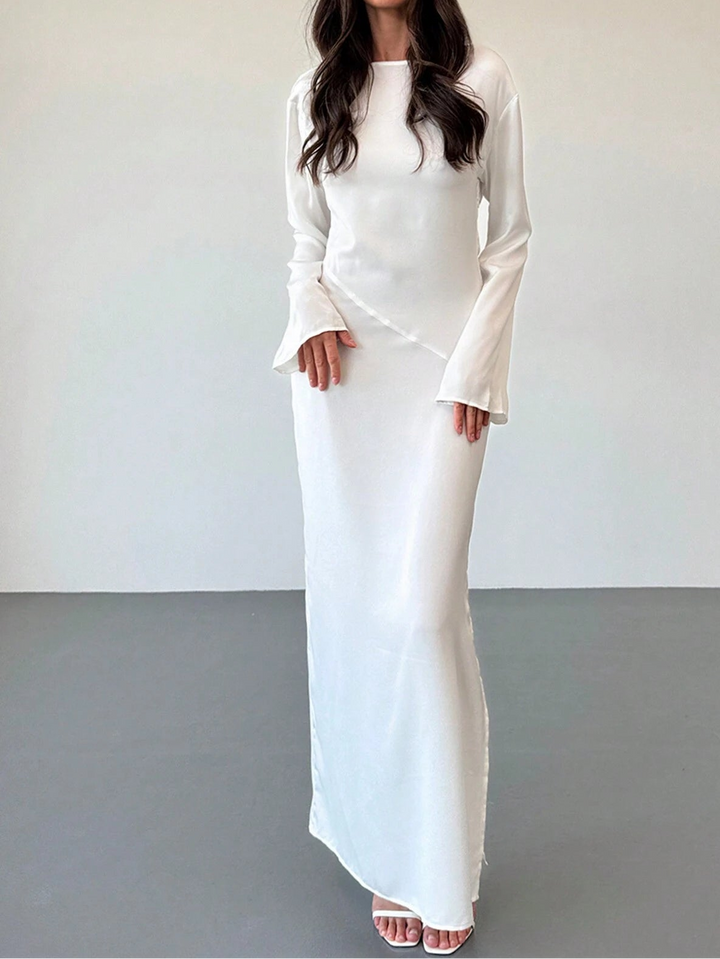 Shein maxi ruha, fehér