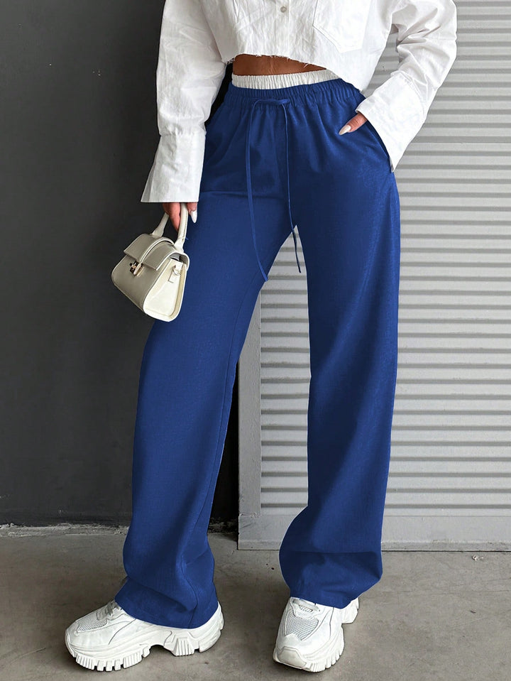 Pantaloni SHEIN, albastru