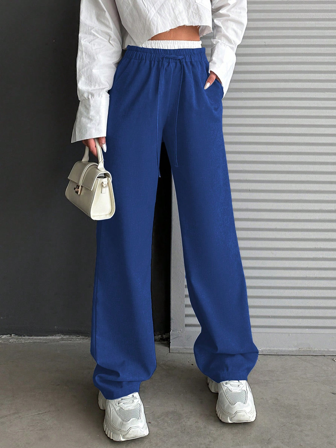 Pantaloni SHEIN, albastru