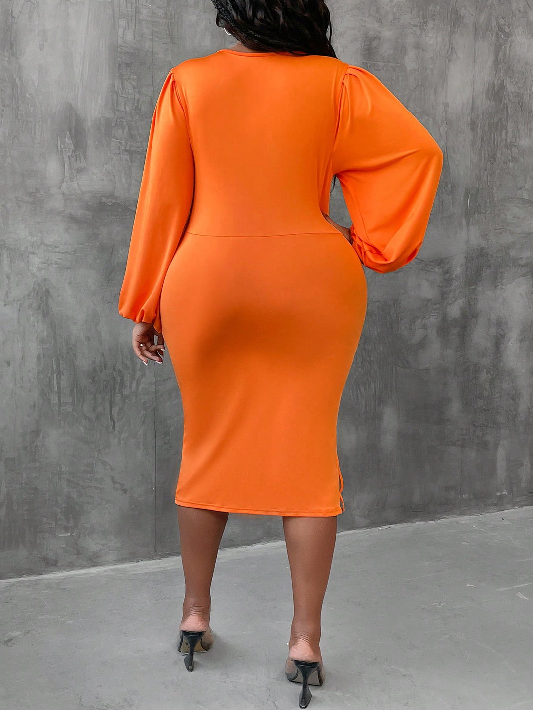 Rochie SHEIN, portocaliu