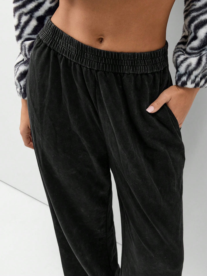 Pantaloni SHEIN, negru