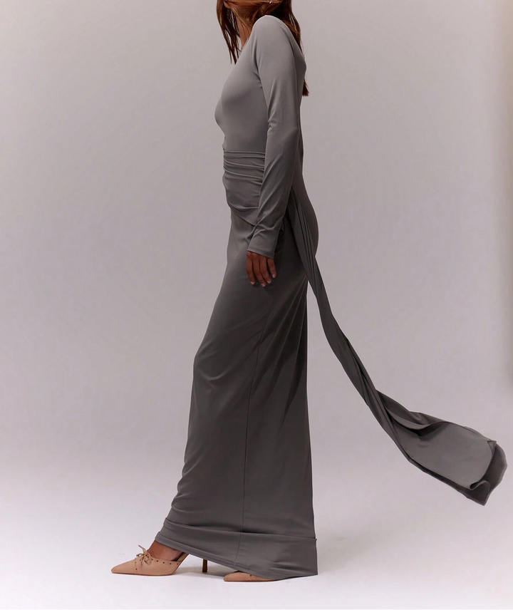 Rochie maxi SHEIN, gri