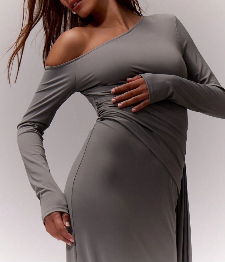 Rochie maxi SHEIN, gri