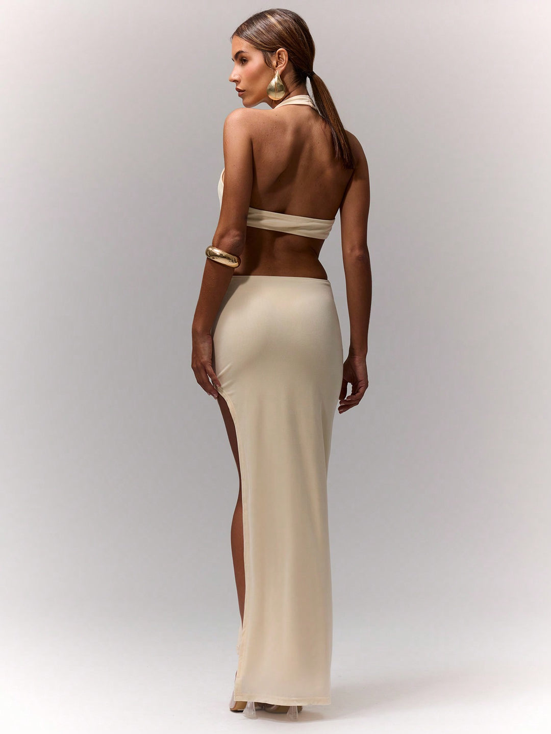 Rochie maxi SHEIN, portocaliu