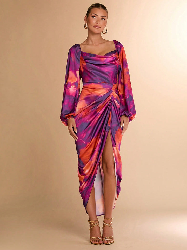 Rochie maxi SHEIN, mix culori