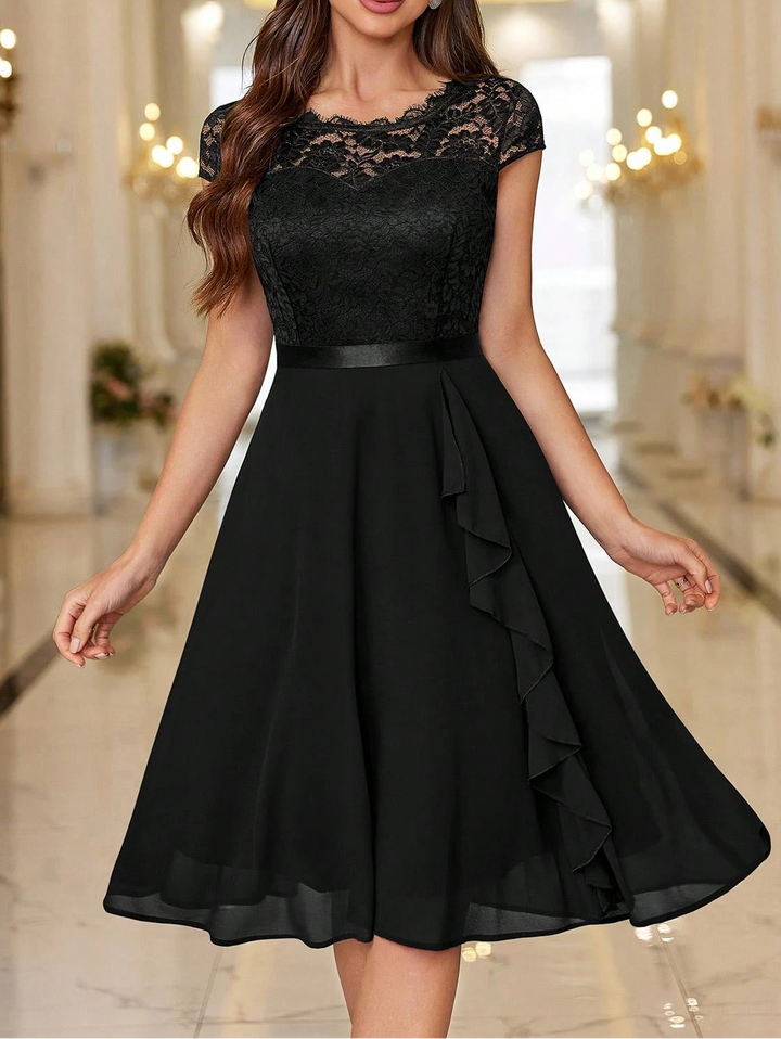 Rochie midi SHEIN, negru