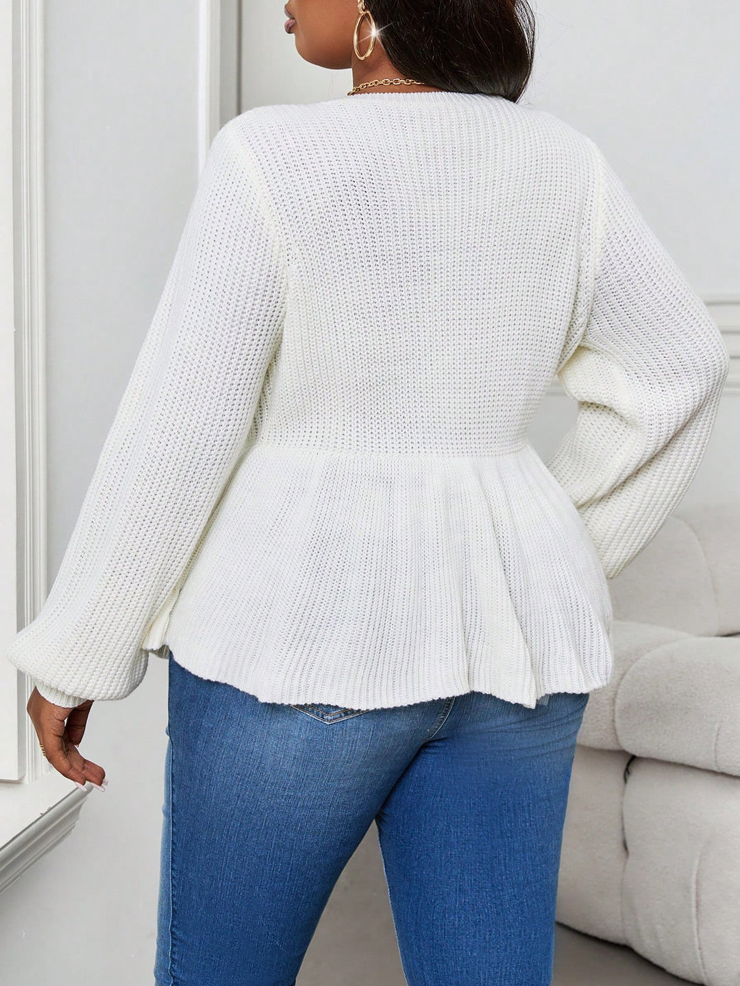 Cardigan SHEIN, alb