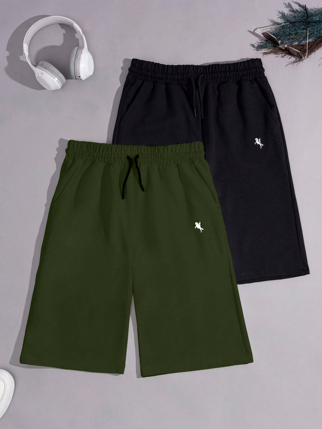 Pantaloni scurți SHEIN, kaki