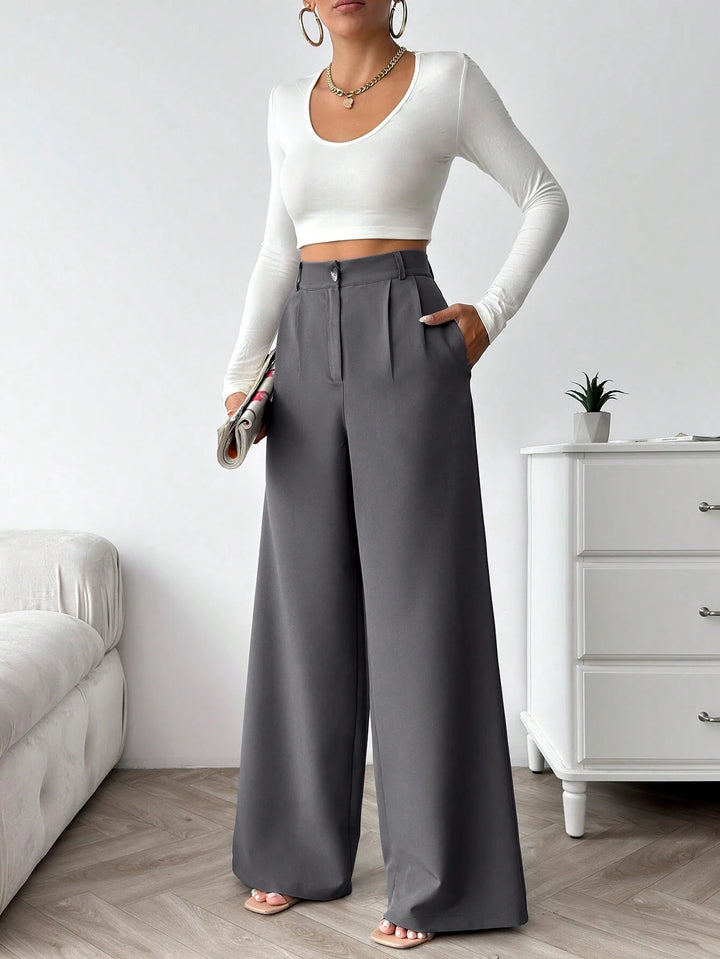 Pantaloni Shein, gri