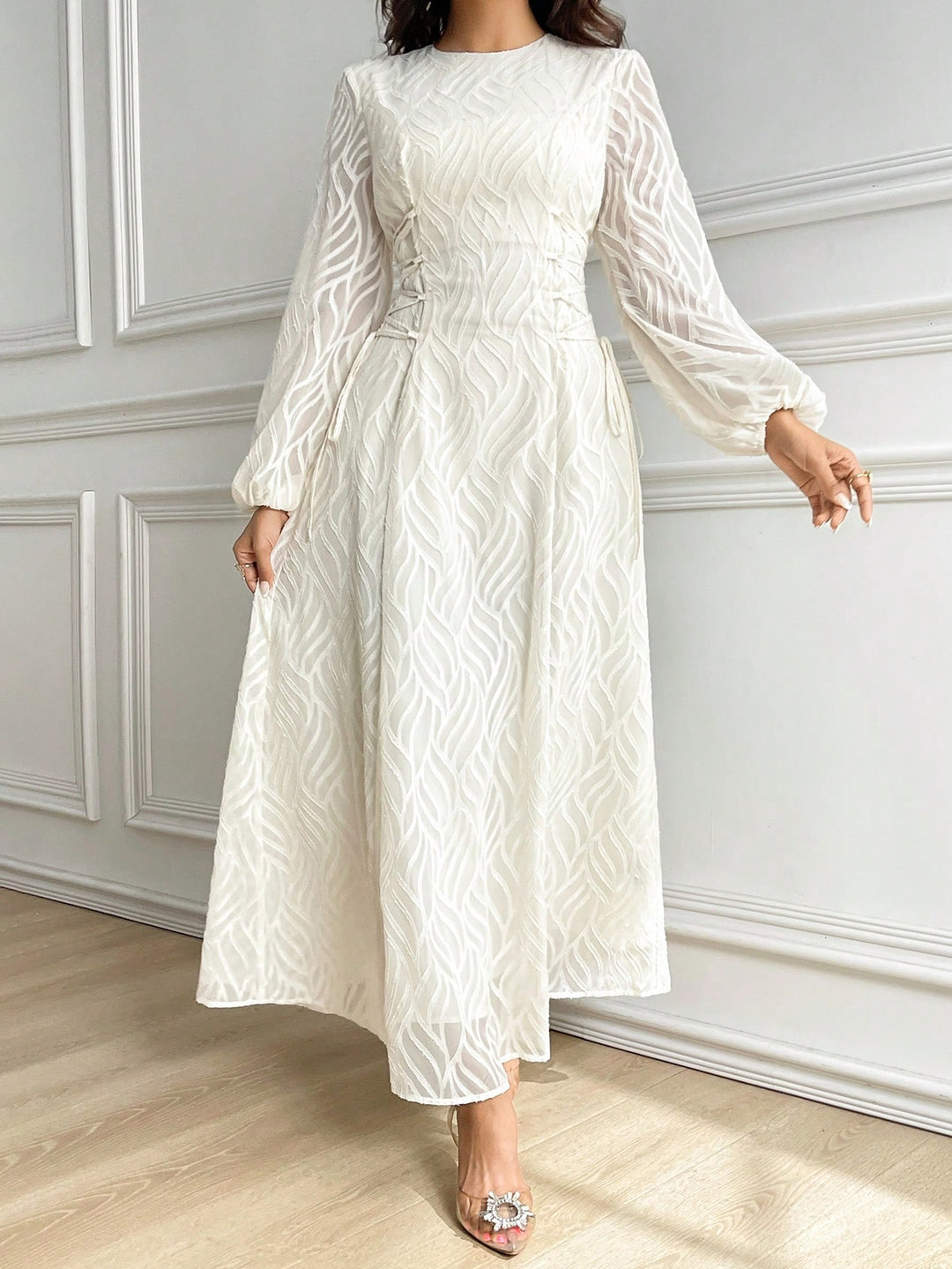 Rochie maxi SHEIN, alb