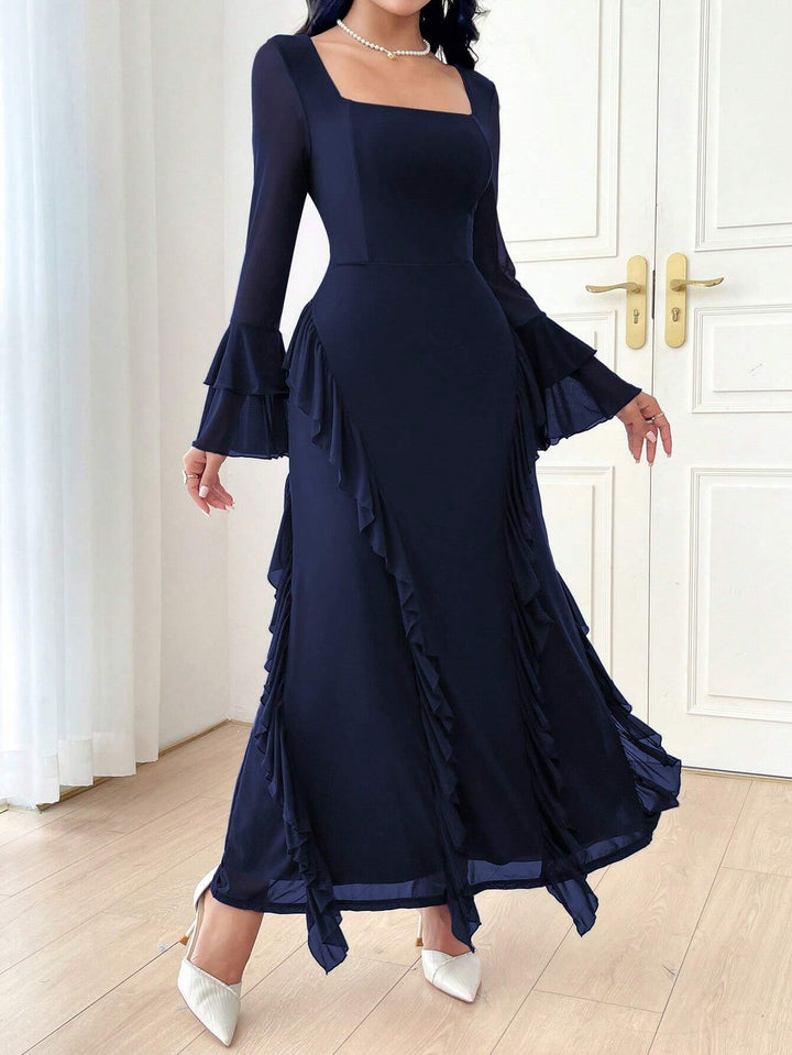 Rochie maxi SHEIN, albastru