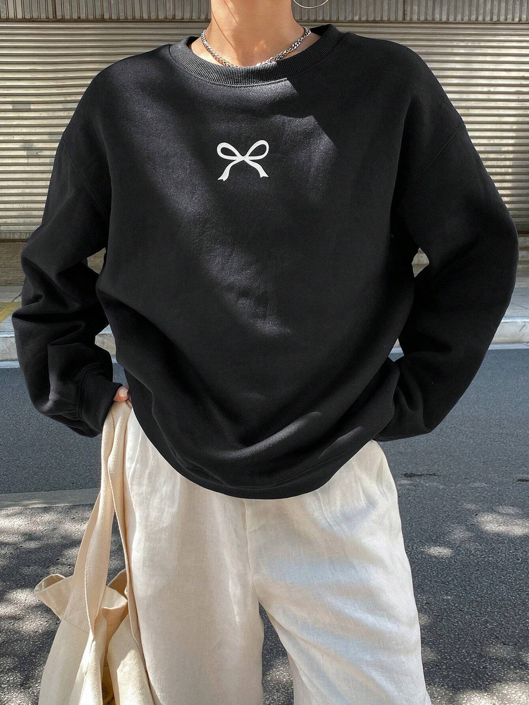 SHEIN blúz, fekete