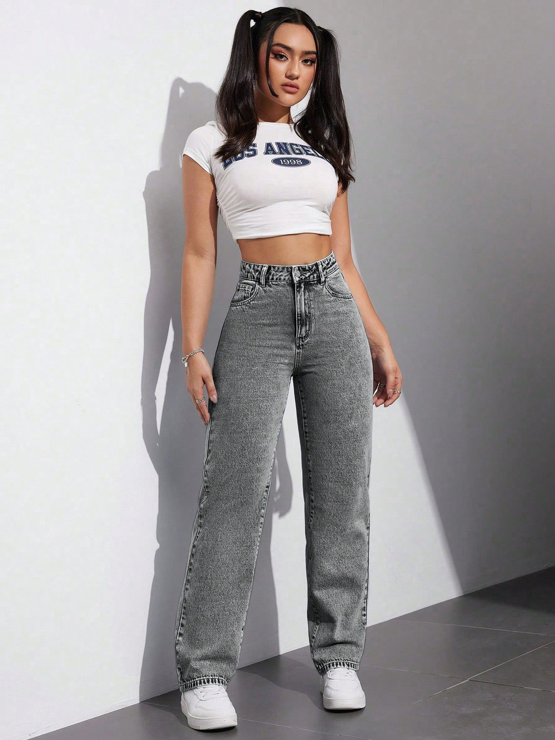 Jeans SHEIN, gri