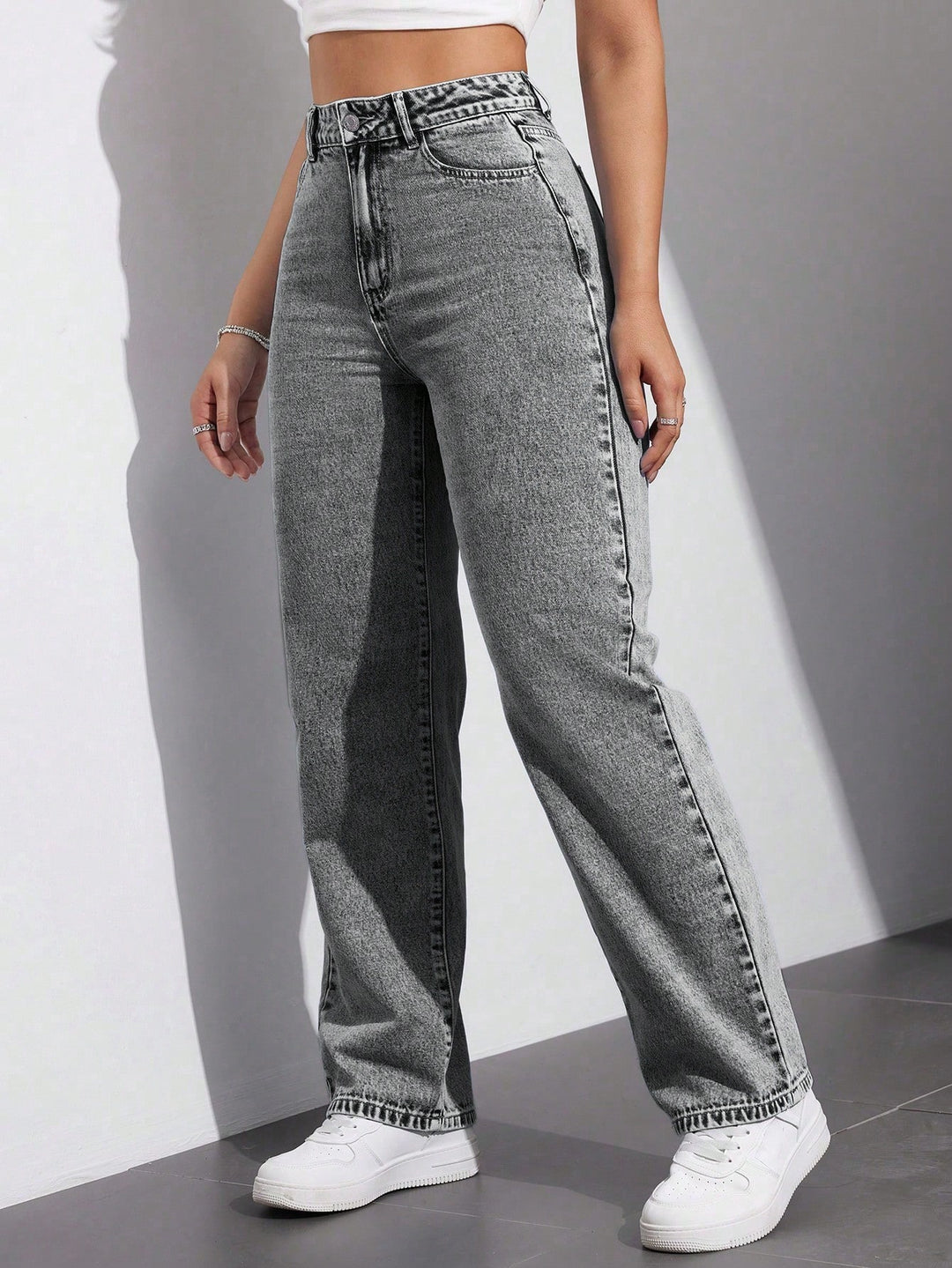 Jeans SHEIN, gri