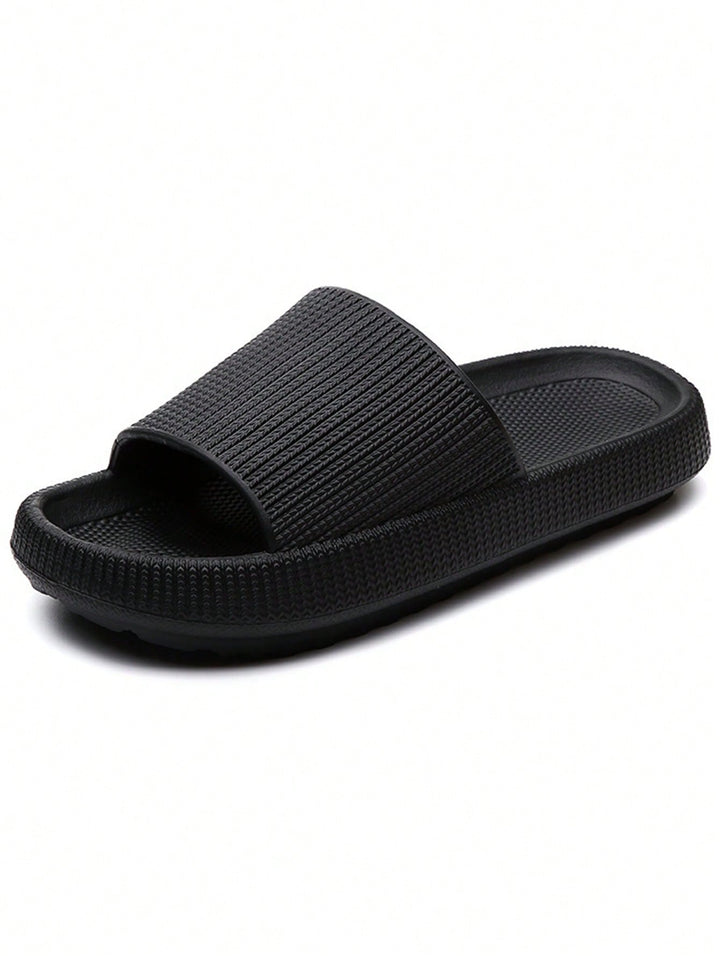 Papuc tip slide SHEIN, negru