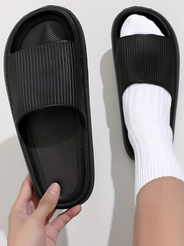 Papuc tip slide SHEIN, negru