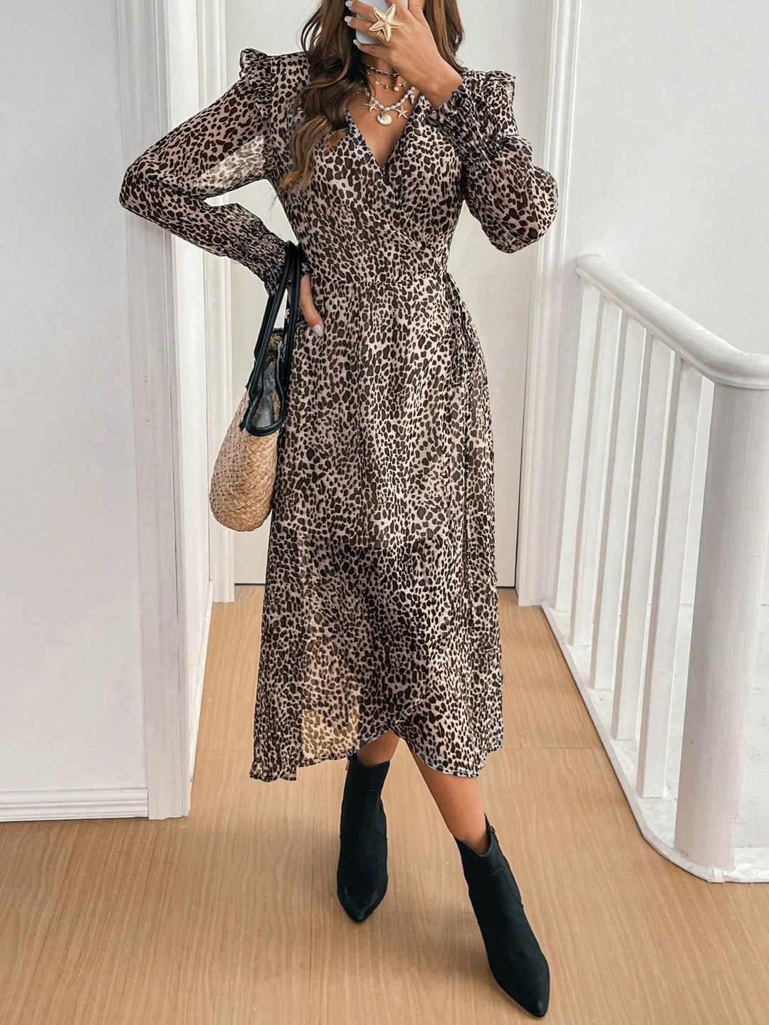 Rochie midi SHEIN, mix culori