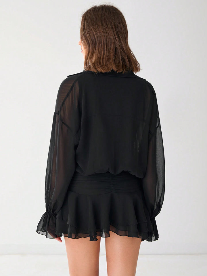 Rochie mini SHEIN, negru