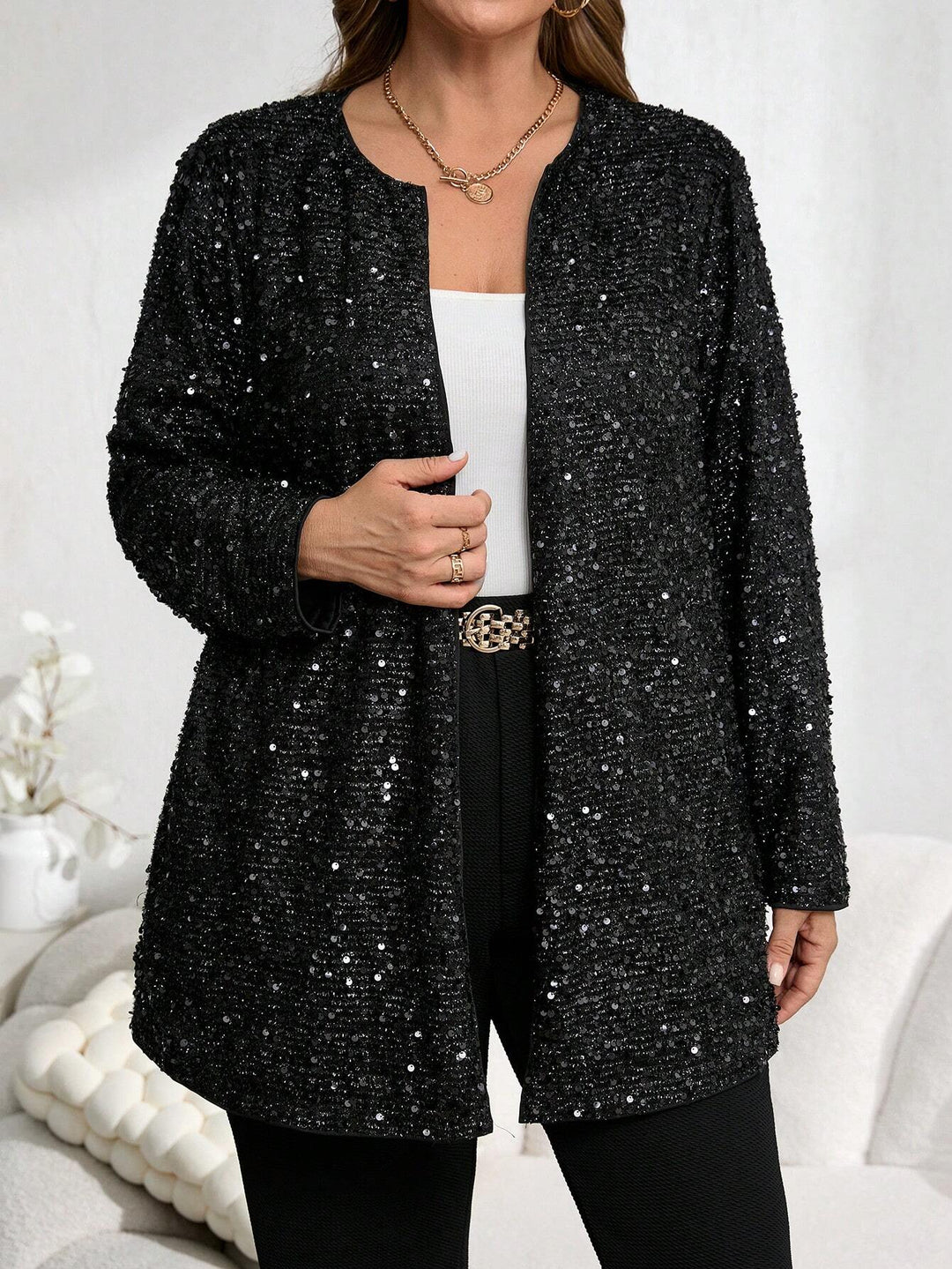 Cardigan SHEIN, negru