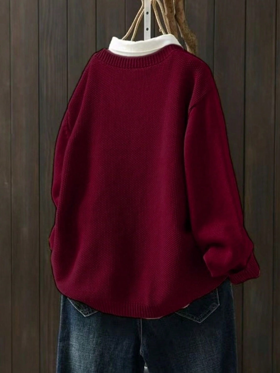 Cardigan SHEIN, vișiniu