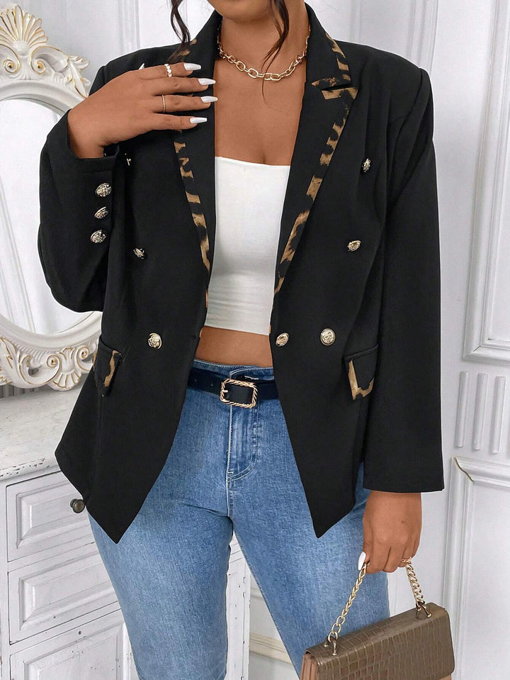 Sacou Shein Curve+, negru