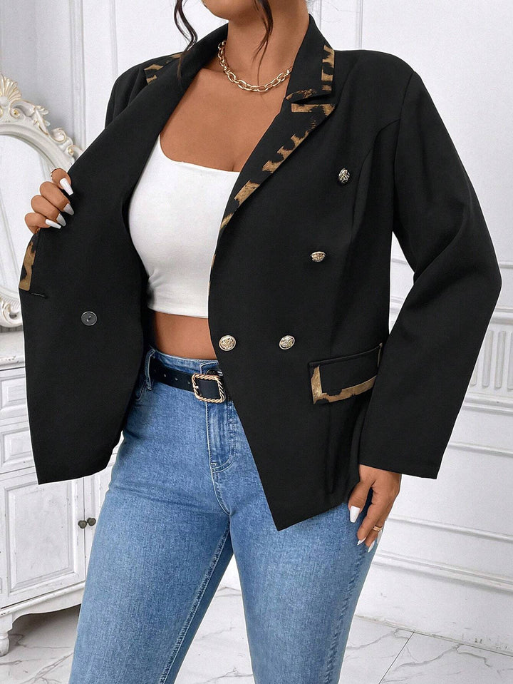 Sacou Shein Curve+, negru