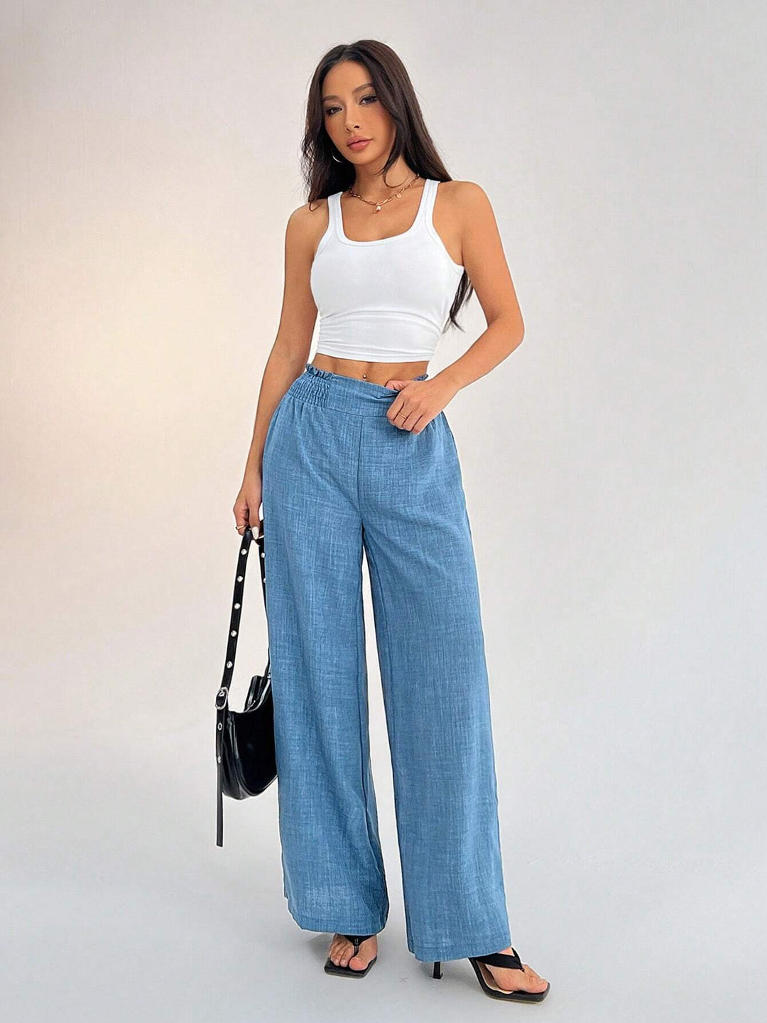 Pantaloni SHEIN, albastru