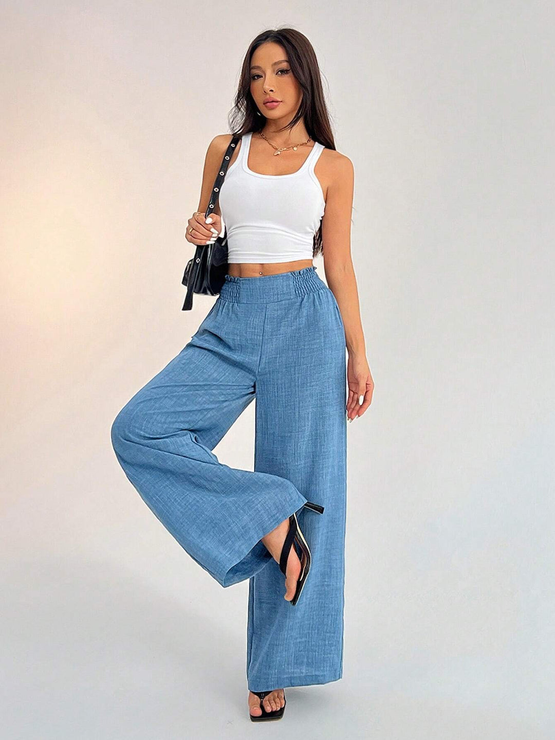 Pantaloni SHEIN, albastru