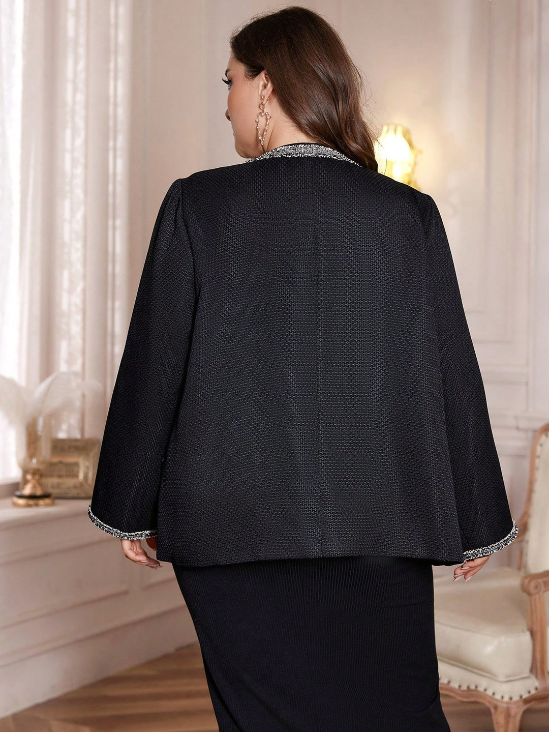 Sacou SHEIN, negru