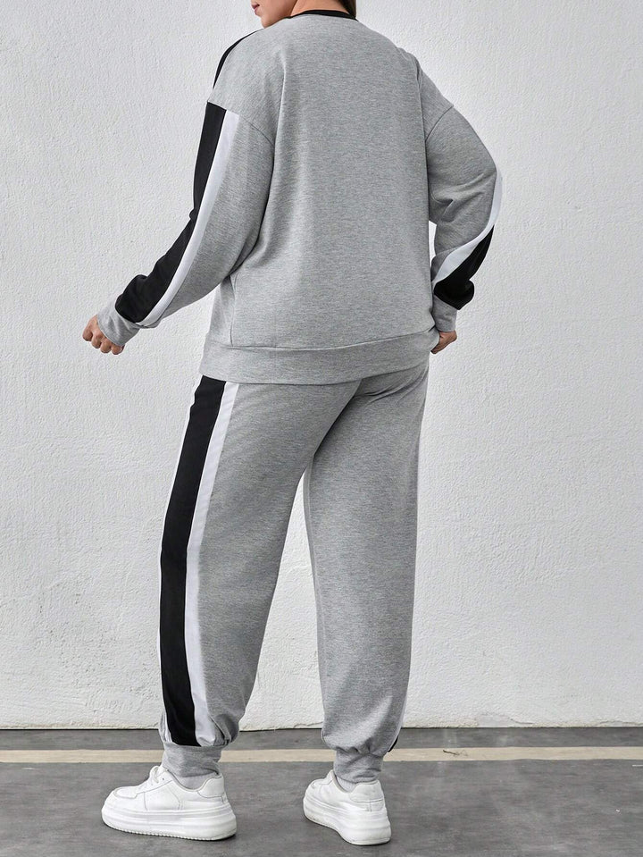 Shein Curve+ szett, szürke