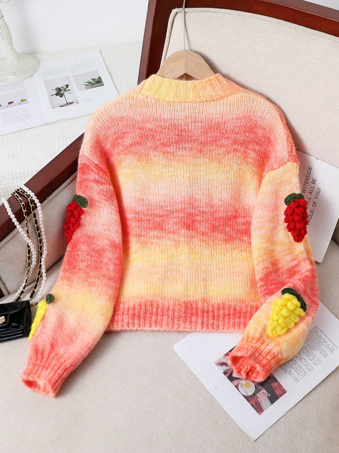 Cardigan SHEIN, portocaliu