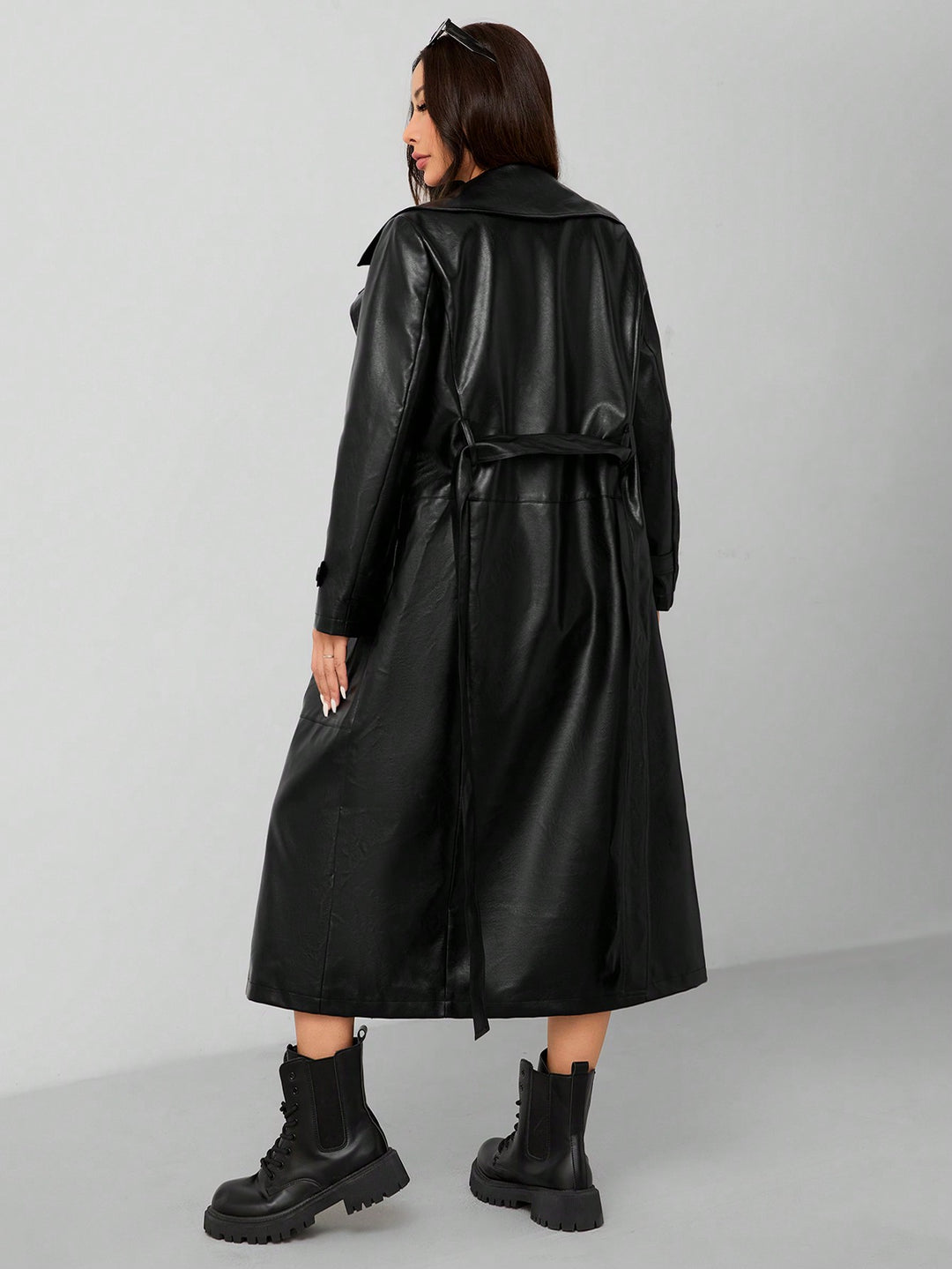 Trench SHEIN, negru