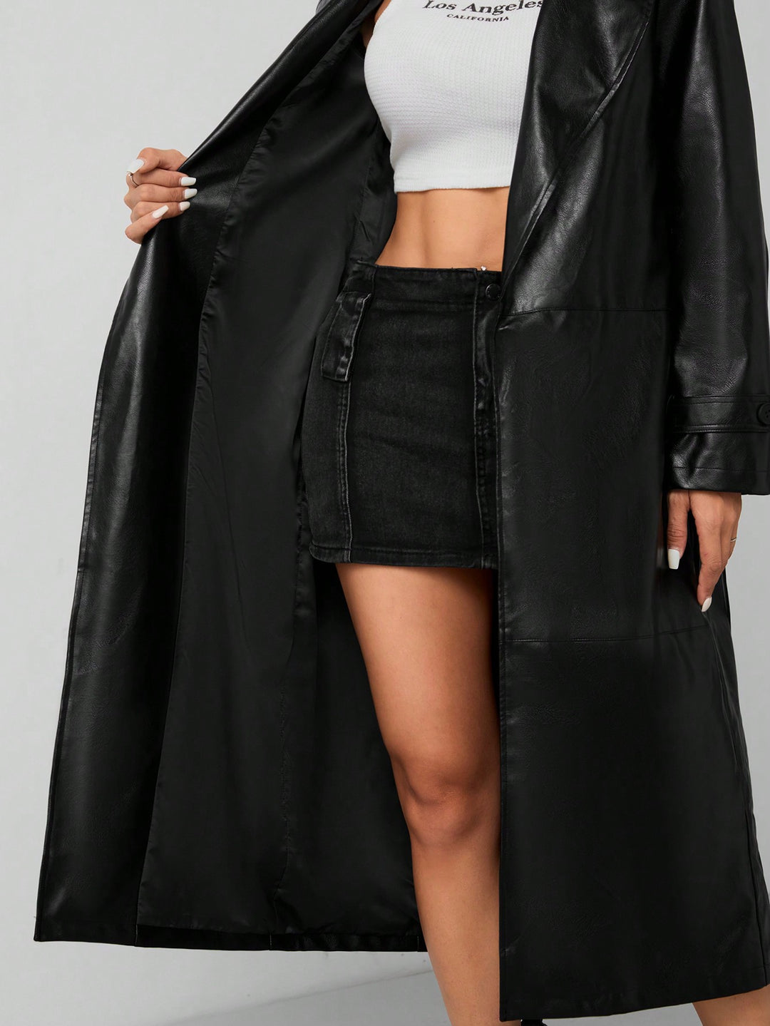 Trench SHEIN, negru