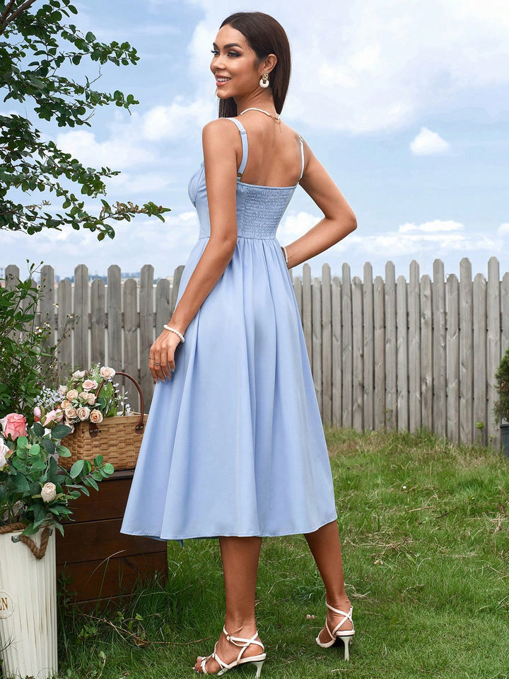 Rochie midi SHEIN, albastru