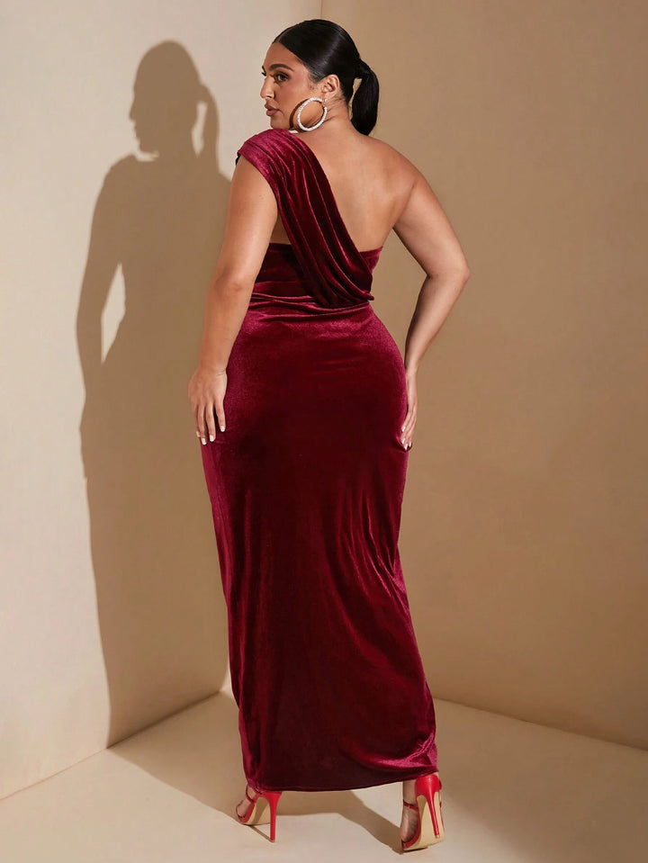 Rochie de ocazie SHEIN, vișiniu