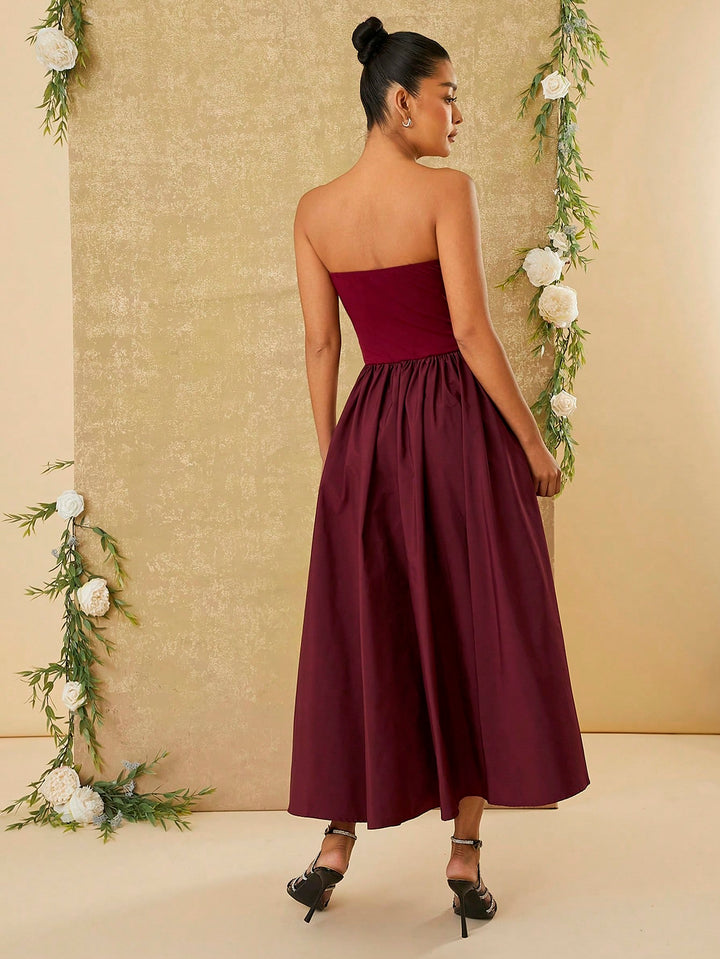 Rochie maxi SHEIN, vișiniu