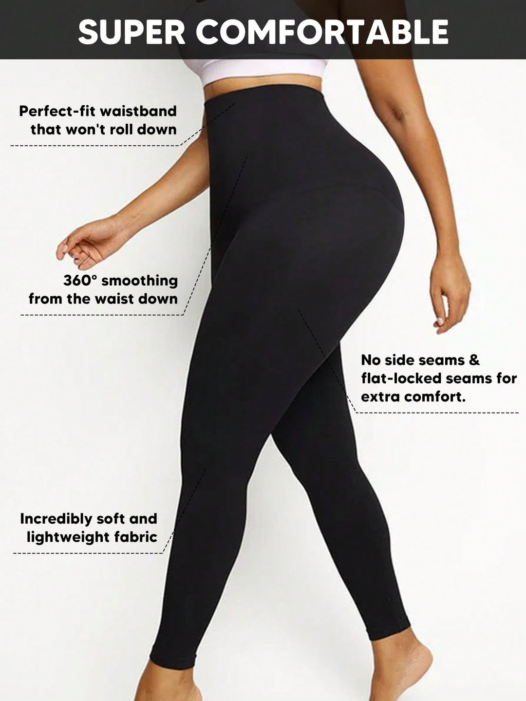 Lenjerie modelatoare SHEIN, negru