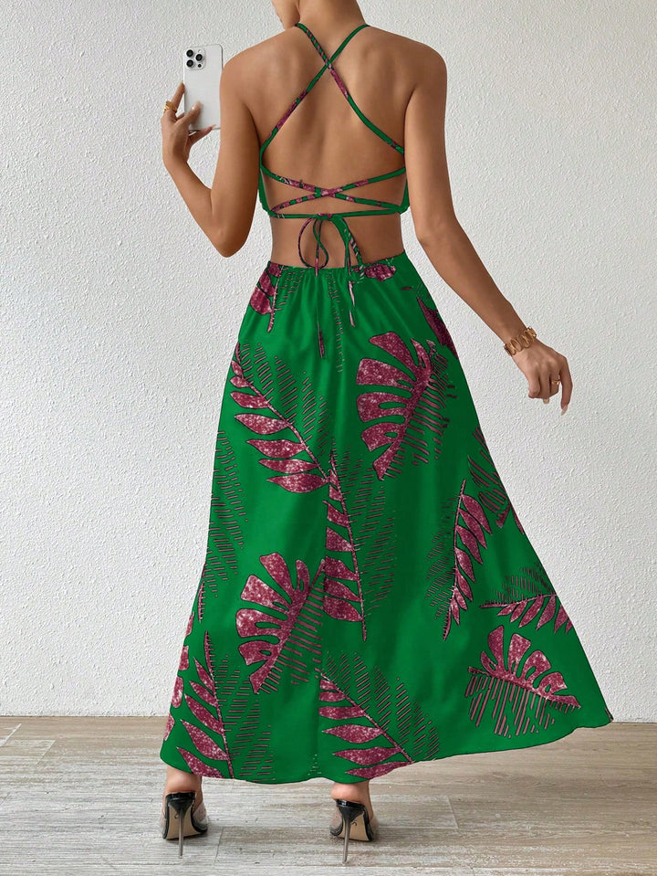 Rochie maxi SHEIN, verde
