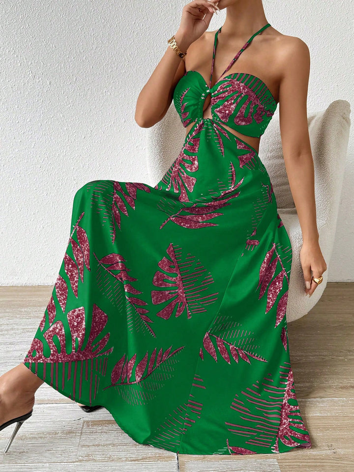 Rochie maxi SHEIN, verde
