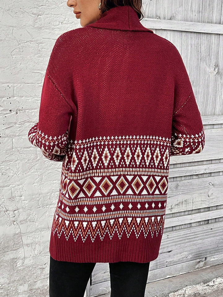 Cardigan SHEIN, vișiniu