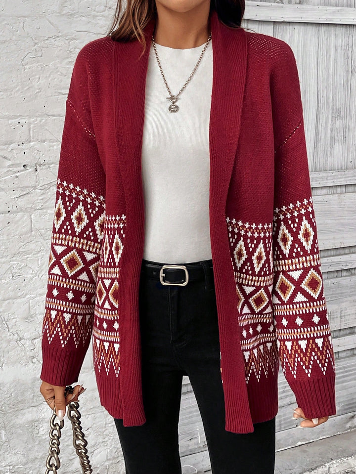 Cardigan SHEIN, vișiniu