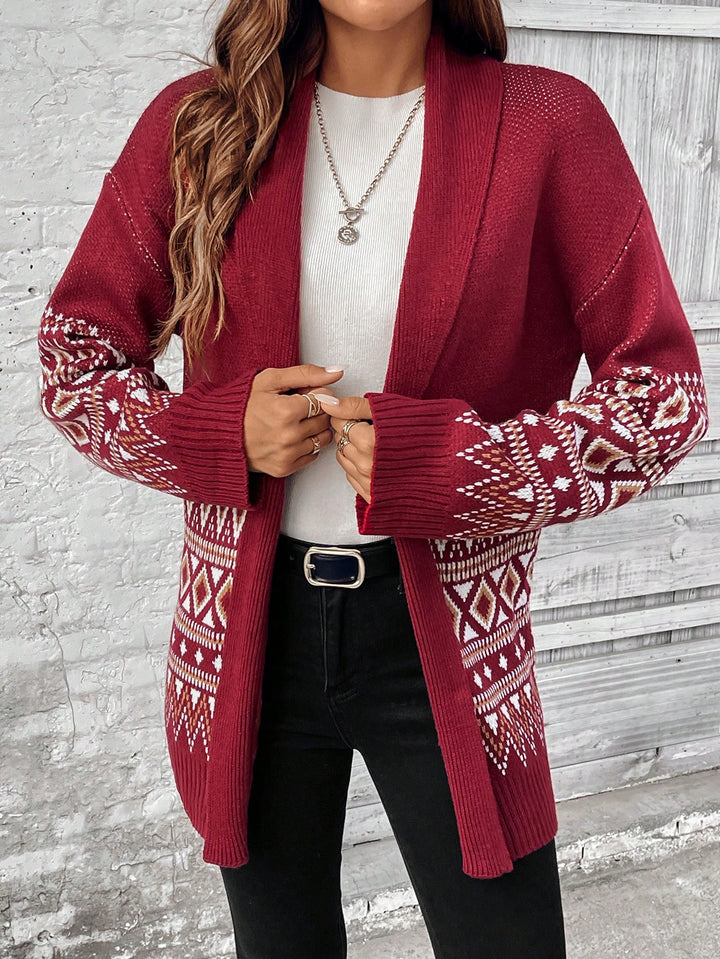 Cardigan SHEIN, vișiniu