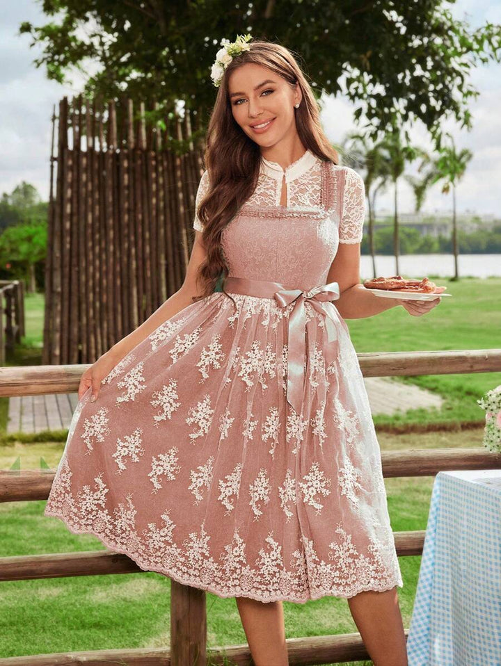 Rochie midi SHEIN, roz
