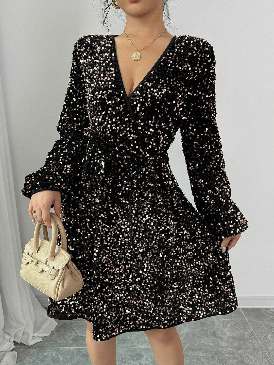 Rochie midi SHEIN, negru